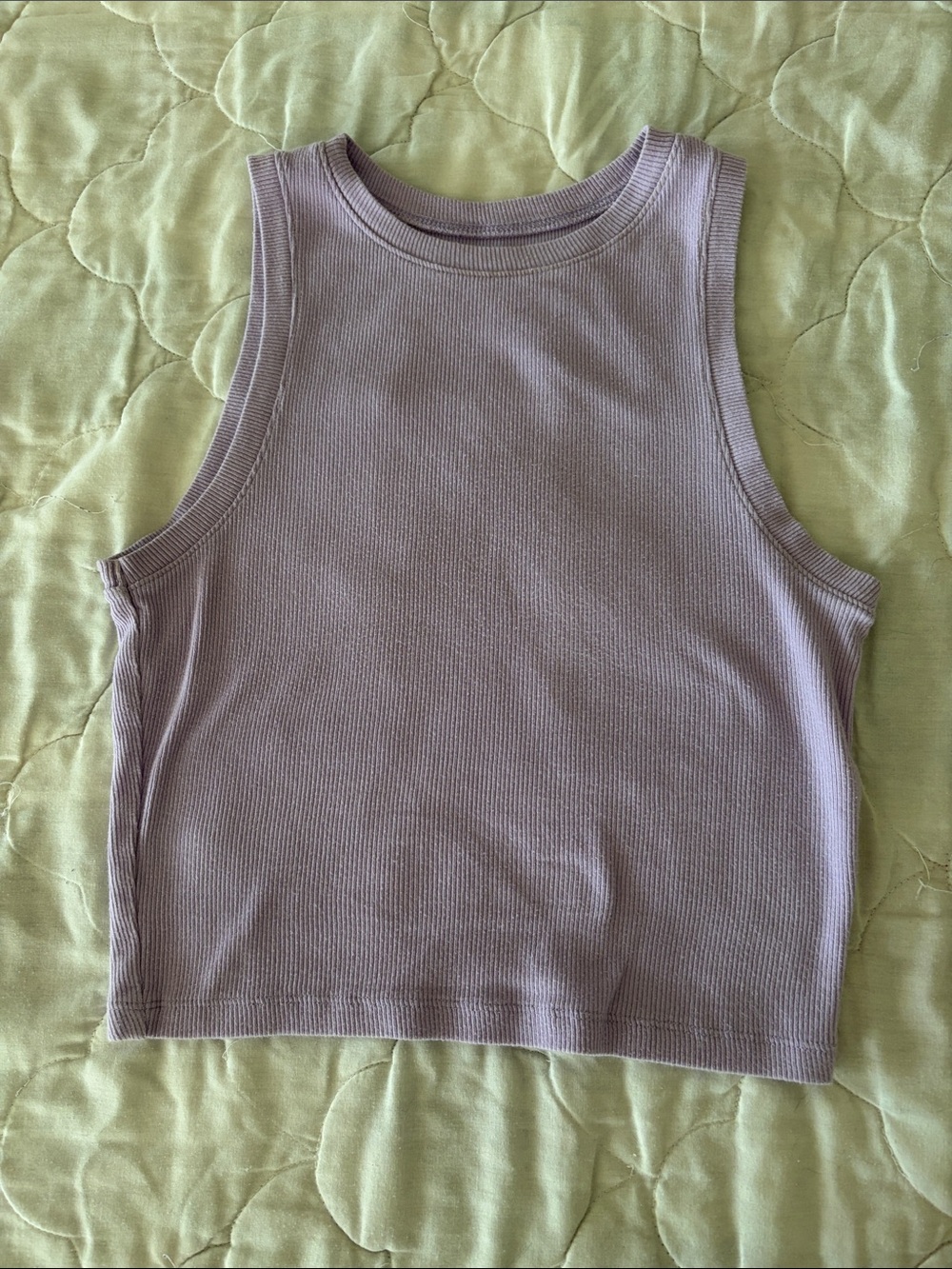 Hollister Lavender Ribbed Cropped Tank